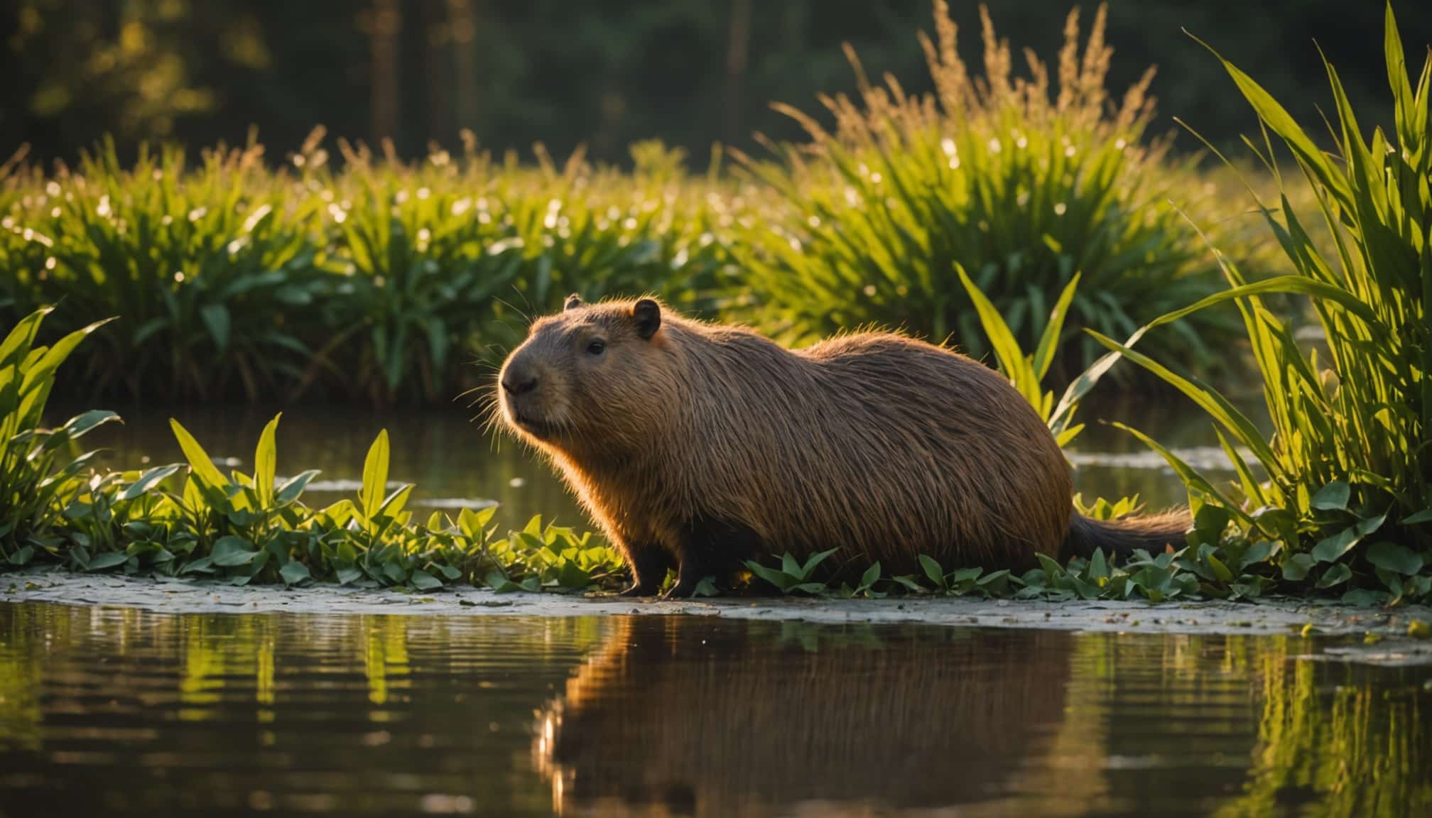 Animal ressemblant à un rat de grande taille  
Café sauvage et habitudes du capybara explorées