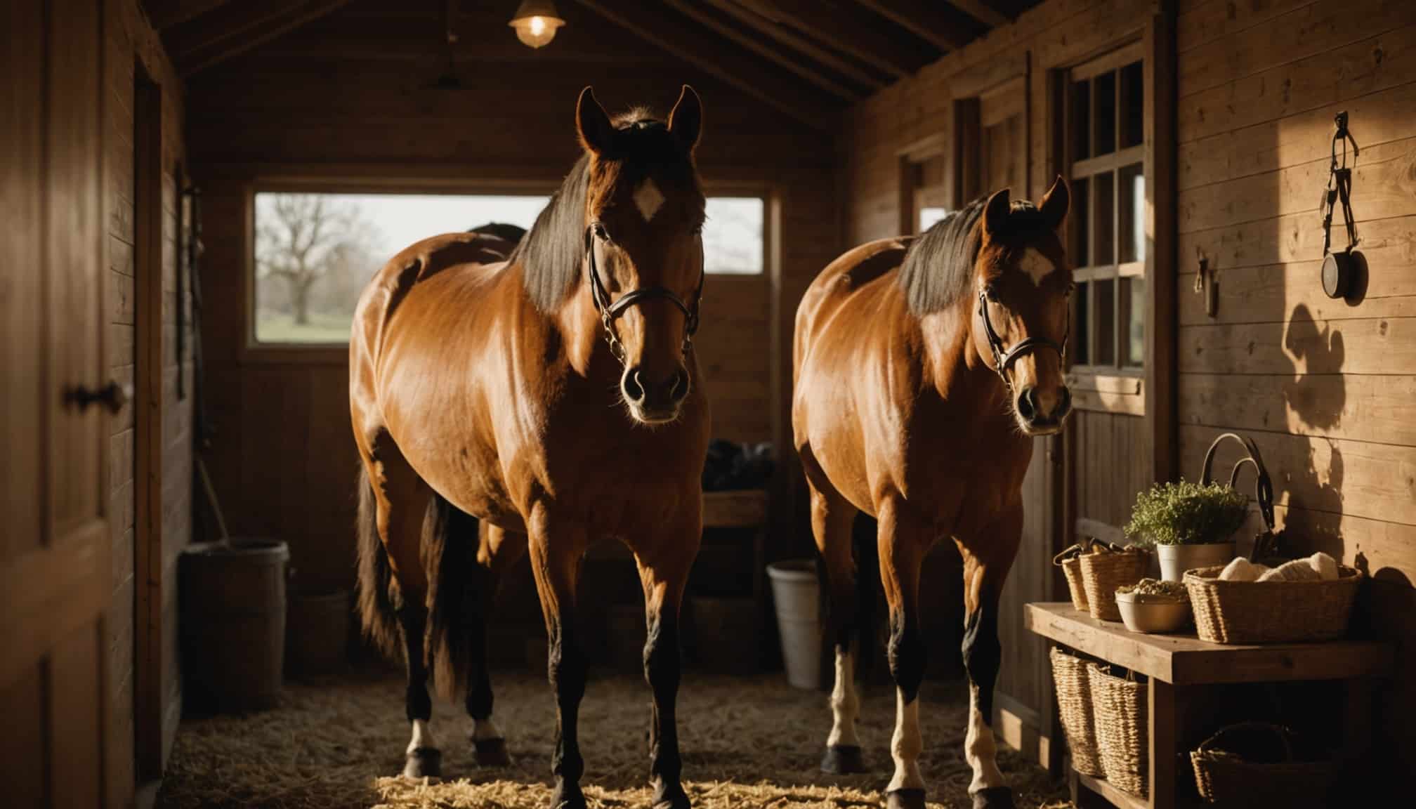 Cheval en bonne santé recevant des soins attentifs
Soins essentiels prodigués à un cheval épanoui